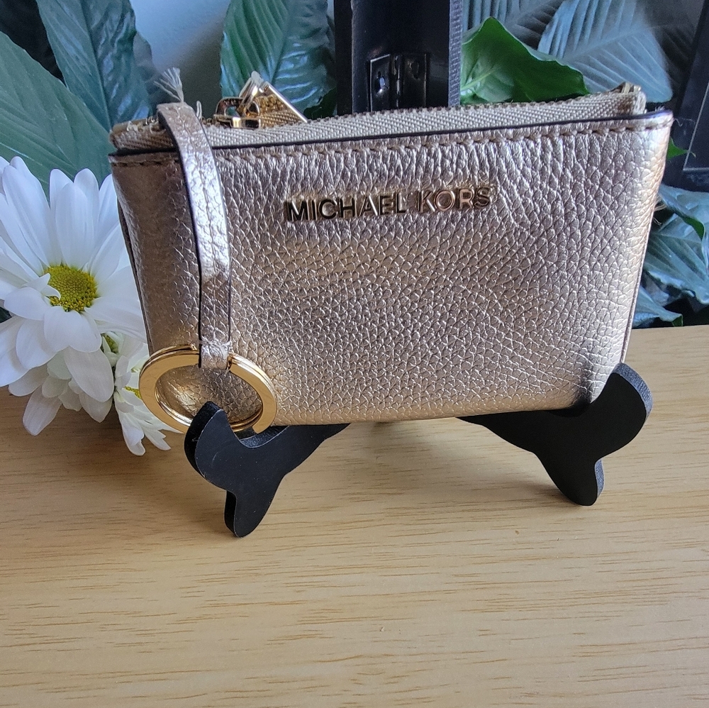Michael Kors Metallic Gold Wristlet